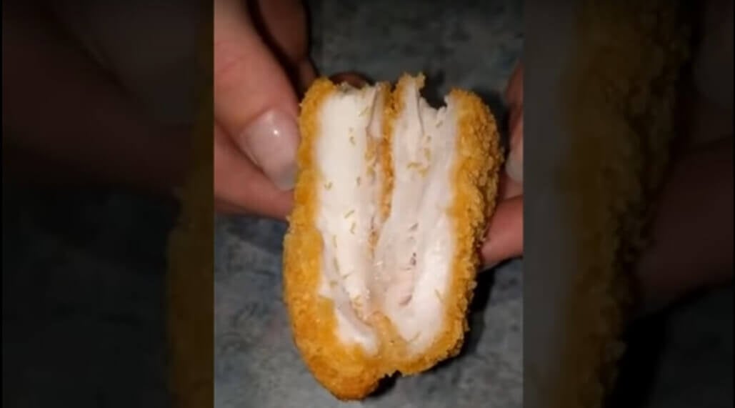 Gusano en pollo': mujer australiana encuentra larva retorciéndose en pollo  - Entradas - PETA Latino